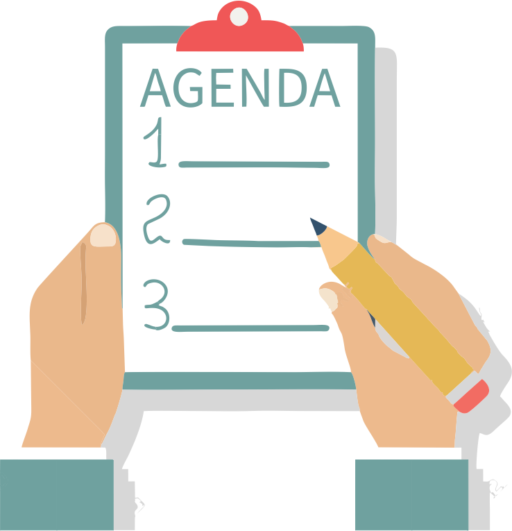 Desenho-de-uma-agenda Desenho de uma agenda para organizar o tempo