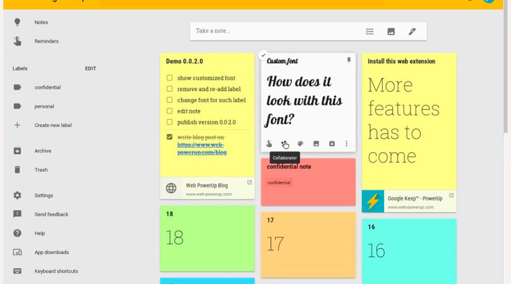 13. google keep