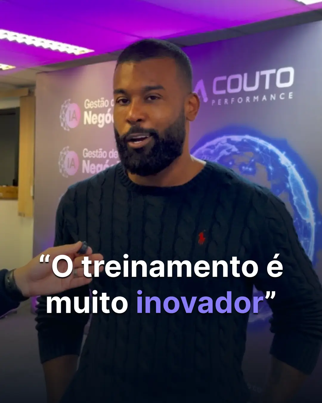 Capa do vídeo de depoimentos: "O treinamento é muito inovador"