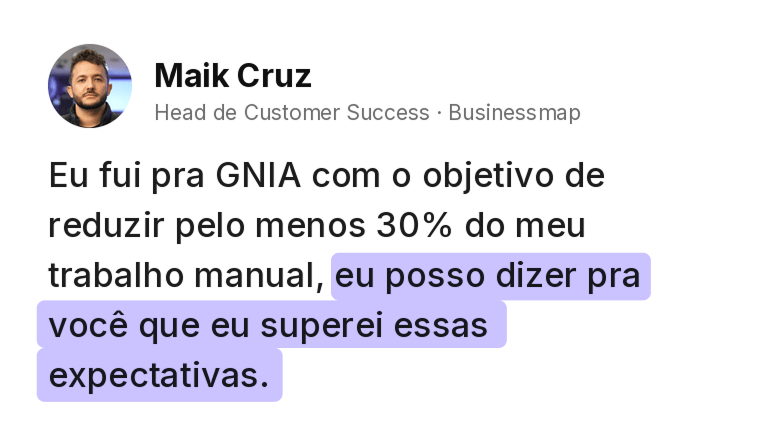 Depoimento de Maik Cruz sobre a imersão
